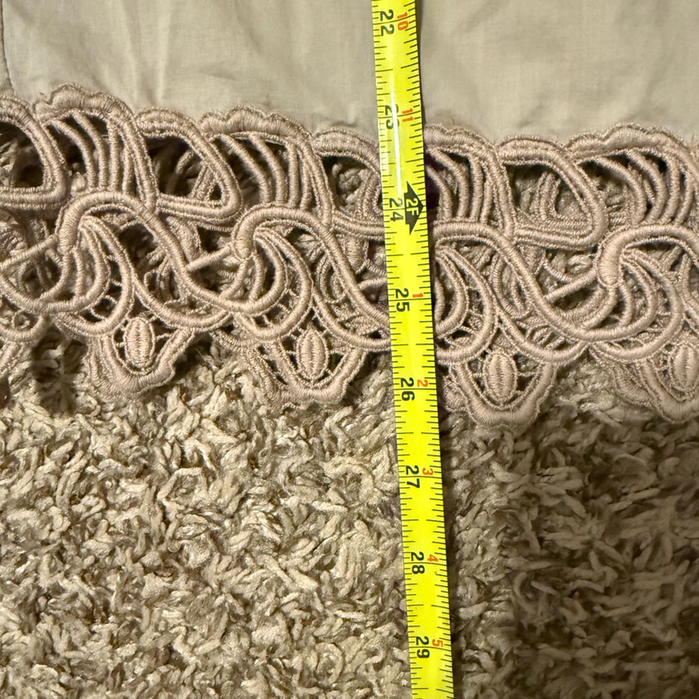 Apostrophe Beige Blouse with Lace Accents - Picture 13 of 13